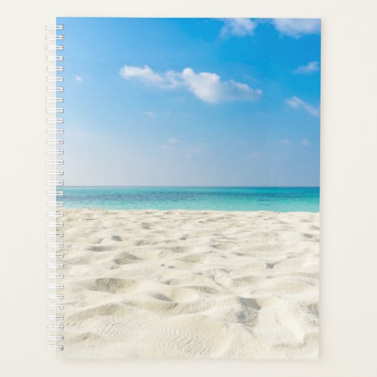 Tropical Beach Sand Sky & Summer Day Planer (Vorderseite)