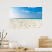 Tropical Beach Sand Sky & Summer Day Poster (Küche)