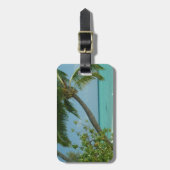 Tropical Beach Sand Sun Water Ocean Waves Surfen K Gepäckanhänger (Vorderseite vertikal)