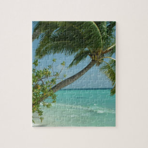 Tropical Beach Sand Sun Water Ocean Waves Surfen K Puzzle