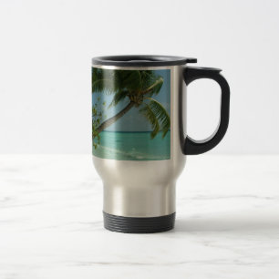 Tropical Beach Sand Sun Water Ocean Waves Surfen K Reisebecher