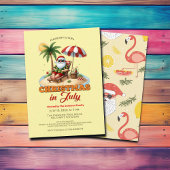 Tropical Beach & Santa Christmas im Juli Party Einladung