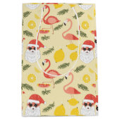 Tropical Beach & Santa Christmas im Juli Party Mittlere Geschenktüte (Vorderseite)