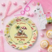 Tropical Beach & Santa Christmas im Juli Party Pappteller (Party)