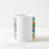 Tropical Beach Santa Mele Kalikimaka Weihnachten Kaffeetasse (Mittel)