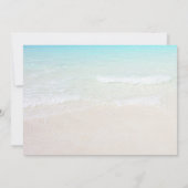 Tropical Beach Save the Date Einladung (Rückseite)