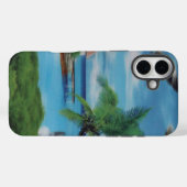 Tropical Beach Scene Art Print Case-Mate iPhone Hülle (Rückseite (Horizontal))
