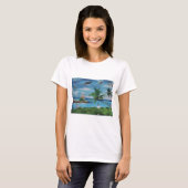 Tropical Beach Scene Art Print T-Shirt (Vorne ganz)