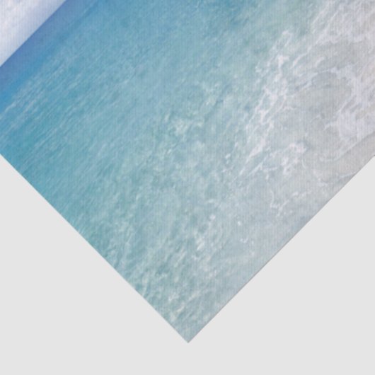 Tropical Beach Scene Palmen Tree Decoupage Seidenpapier (Detail)