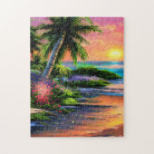 Tropical Beach Scenery Jigsaw Puzzle (Vertikal)