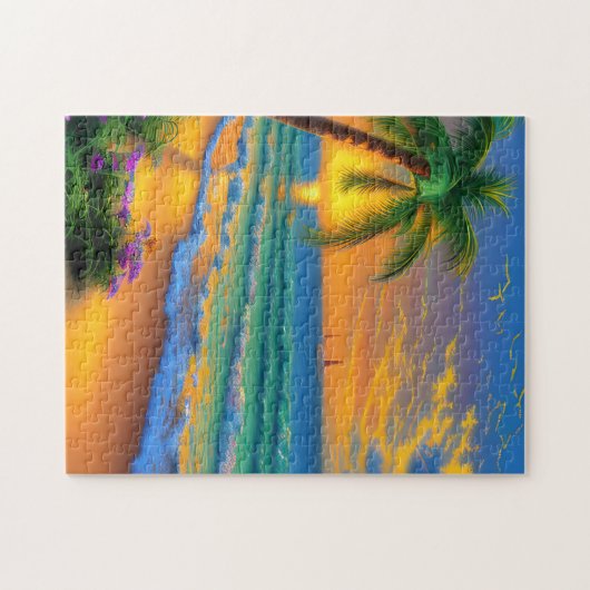 Tropical Beach Scenery Jigsaw Puzzle (Horizontal)