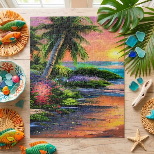 Tropical Beach Scenery Jigsaw Puzzle