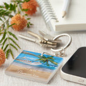Tropical Beach Schlüsselanhänger (Vorderseite rechts)