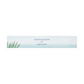 Tropical Beach Sea Blue Wedding Belly Band (Flach)