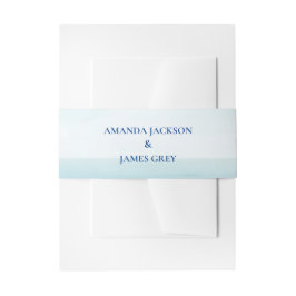Tropical Beach Sea Blue Wedding Belly Band