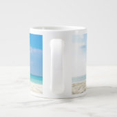 Tropical Beach Sea Sand Sky & Summer Day Jumbo-Tasse (Rückseite)