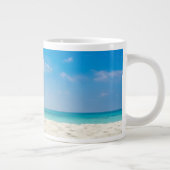 Tropical Beach Sea Sand Sky & Summer Day Jumbo-Tasse (Rechts)