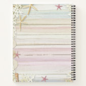 Tropical Beach Seashell Baby Showroom Guest Book Notizblock (Rückseite)