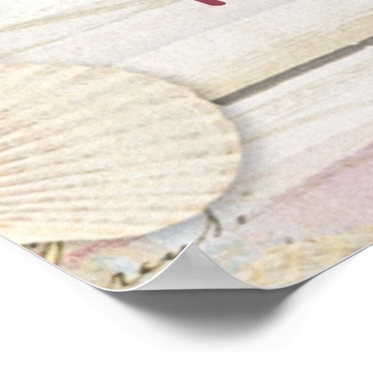 Tropical Beach Seashell Modern Boho Baby Dusche Poster (Ecke)