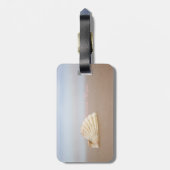 Tropical, Beach, Seashell, Plumeria Gepäckanhänger (Rückseite vertikal)