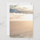 Tropical Beach Seashell Wine Glass Retirement Einladung (Rückseite)