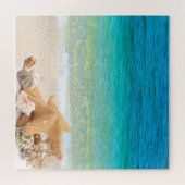 Tropical Beach Seashells Seastar Puzzle (Horizontal)