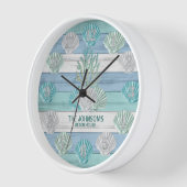 Tropical Beach Seashells Uhr (Winkel)