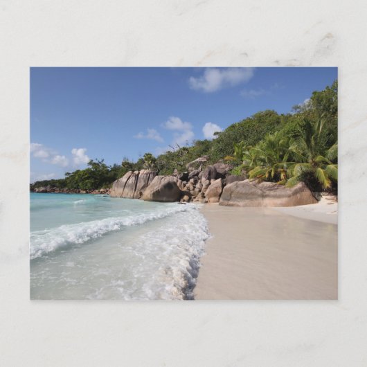 Tropical Beach, Seychellen, Indian Ocean Postkarte (Vorderseite)