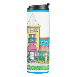 Tropical Beach Shop Thermal Tumbler; Turqouise Thermosbecher