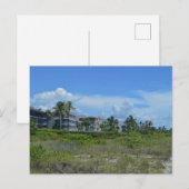 Tropical Beach Side Paradise Postkarte (Vorne/Hinten)