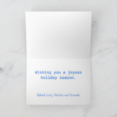 Tropical Beach Sign Foto Weihnachten (Innenseite)