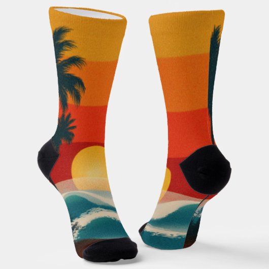 Tropical Beach Socks Socken (Gewinkelt)