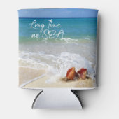 Tropical Beach Sprichwort LÄNGST KEIN MEER Dosenkühler (Vorderseite)