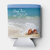 Tropical Beach Sprichwort LÄNGST KEIN MEER Dosenkühler (Rückseite)