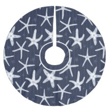 Tropical Beach Starfish Blue und White Gemustert