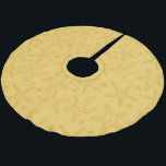 Tropical Beach Starfish Sand Colored Seashell Polyester Weihnachtsbaumdecke<br><div class="desc">Einzigartige Tropen Christmas tree skirt patterned with various starfish illustrations, in warm beach sand colours</div>