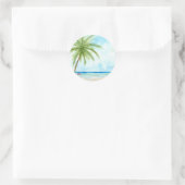 Tropical Beach Sticker (Tasche)