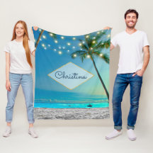 Tropical Beach String Lights Palm Tree Eigenname