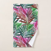 Tropical Beach Summer Palms Badhandtuch Set (Handtuch)