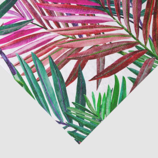 Tropical Beach Summer Palms Seidenpapier (Detail)