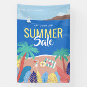 Tropical Beach Summer Sale Business Ads Banner (Vertikal)