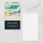 Tropical Beach Summer Visitenkarte (Vorne/Hinten)