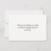 Tropical Beach Sun Sand and Sea Wedding Vielen Dan Einladung (Rückseite)