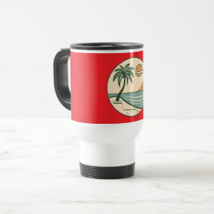 Tropical Beach Sunset Coffee Tasse