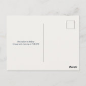 Tropical Beach Sunset Destination Wedding Postcard Postkarte (Rückseite)