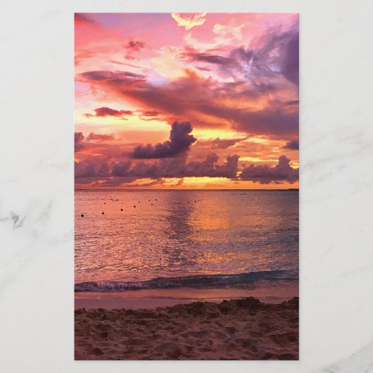 Tropical Beach Sunset Flyer (Vorne)