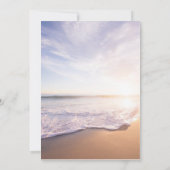 Tropical Beach Sunset Geburtstagsparty Einladung (Rückseite)