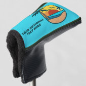 Tropical Beach Sunset Golf Headcover (3/4 Vorderseite)