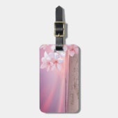 Tropical Beach Sunset Hawaiian Plumeria. Gepäckanhänger (Vorderseite vertikal)