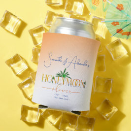 Tropical Beach Sunset Honeymoon Fund Dusche Dosenkühler